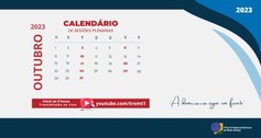 TRE-MT CALENDÁRIO DAS SESSÕES DE OUTUBRO 2023