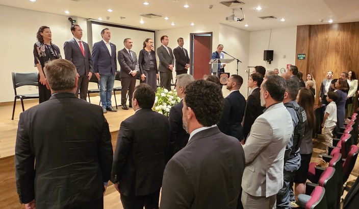 TRE-MT Presidente do TRE-MT participa de solenidade de posse da Polícia Federal