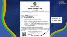 O documento oficial contém um QR code que permite a verificação e comprova sua autenticidade